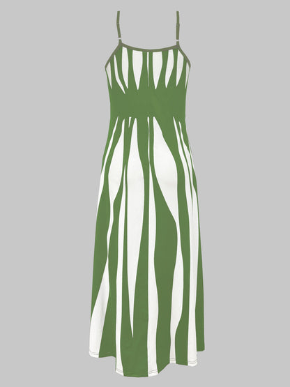 SophiaShades Women's Striped Maxi Dress – Effortless Elegance