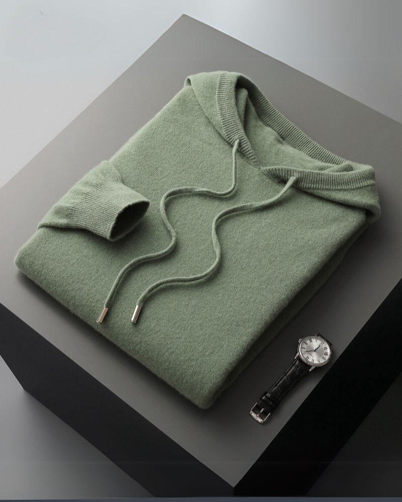 Sudadera con capucha 100% Cachemira
