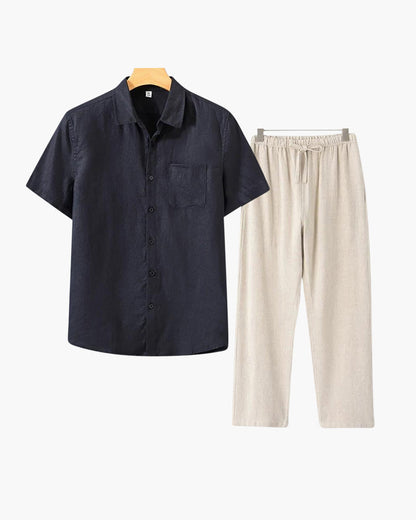 Combo Old Money de Lino (Manga Corta)
