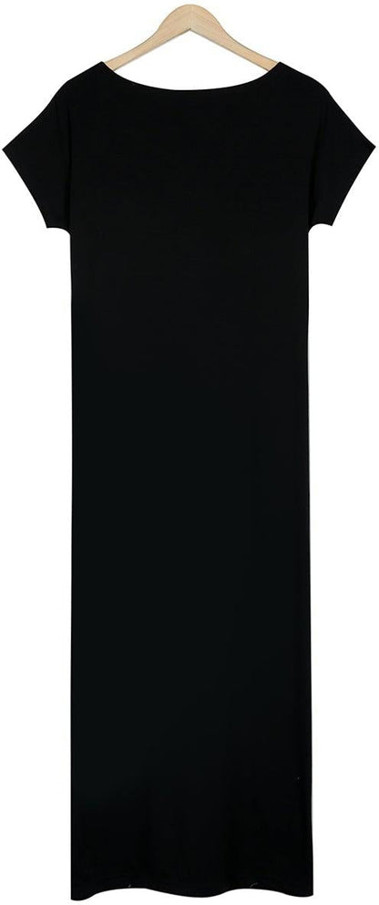 AnneLyra Chic Women's Maxi Dress – Soft Fabric, Multifunctional Elegance
