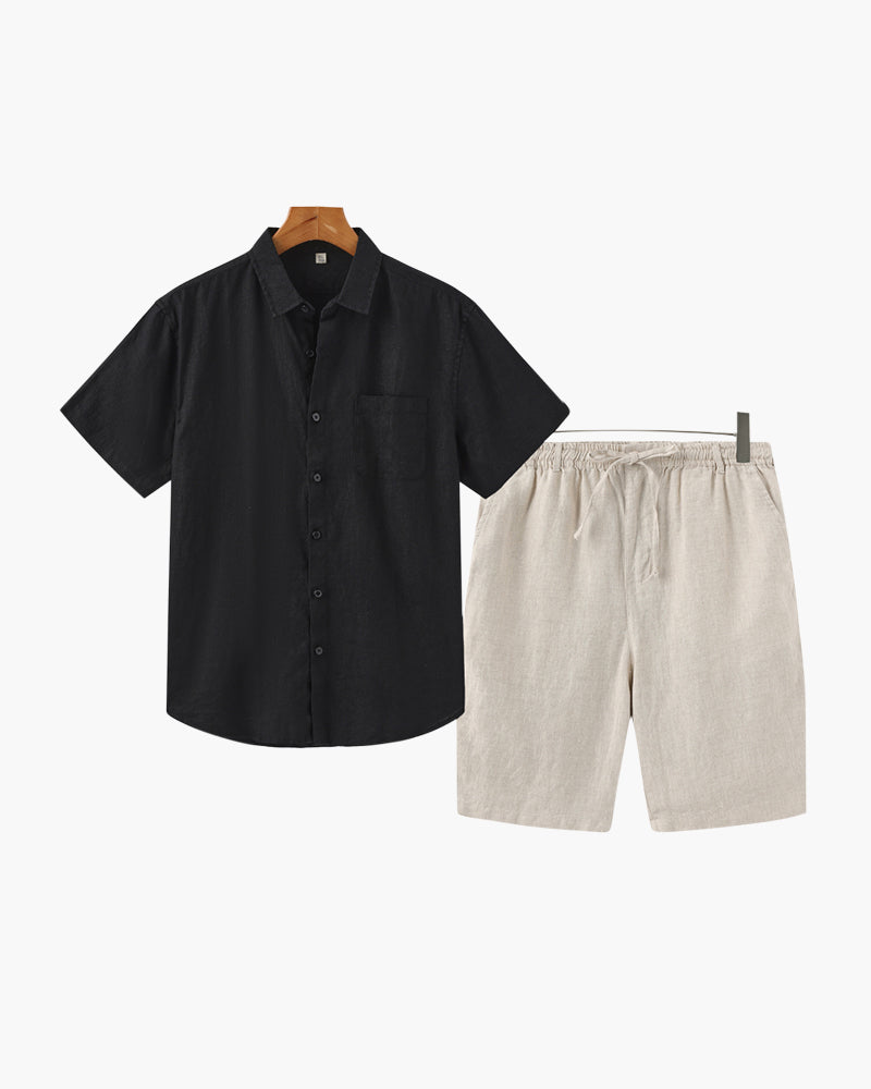 Combo Old Money de Lino (Pantalones Cortos)