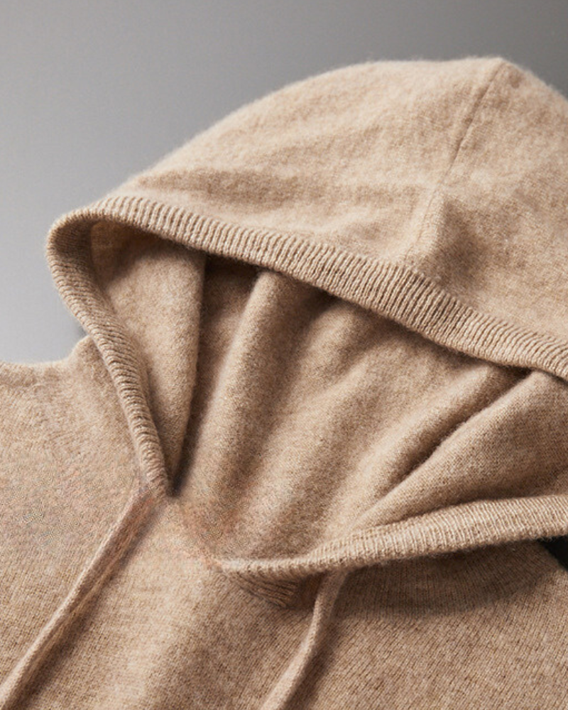 Sudadera con capucha 100% Cachemira