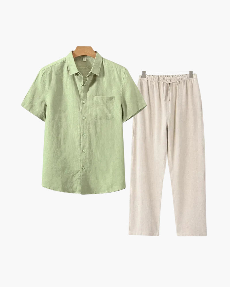 Conjunto Old Money de Lino (Manga Corta)