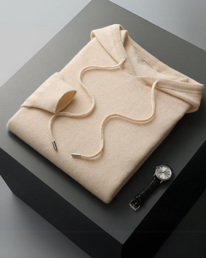 Sudadera con capucha 100% Cachemira