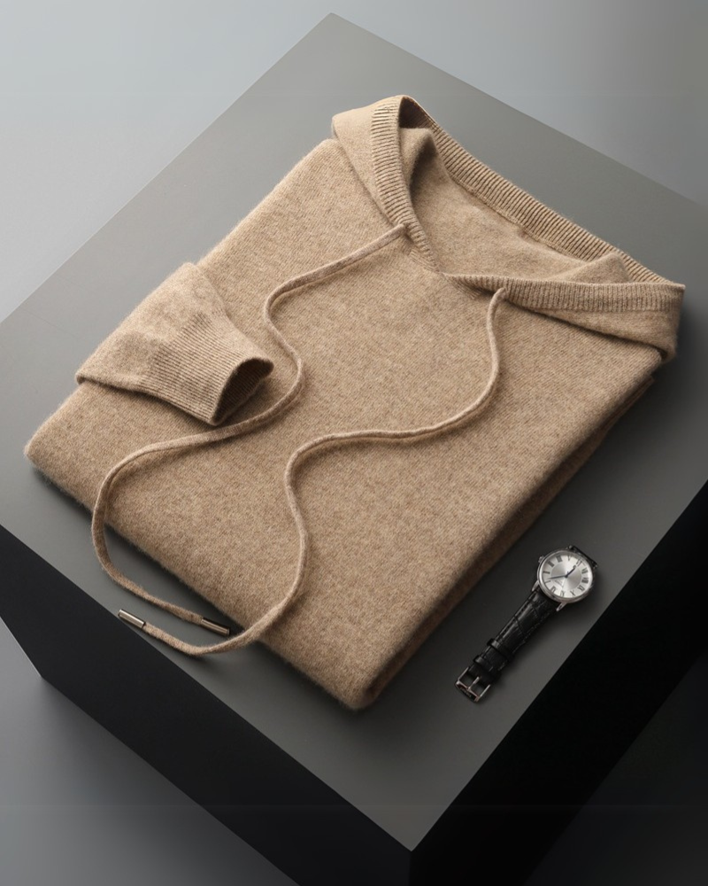 Sudadera con capucha 100% Cachemira