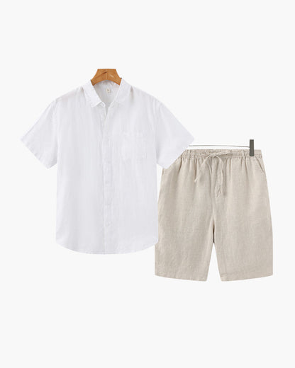 Conjunto de Lino Old Money (Pantalones Cortos)