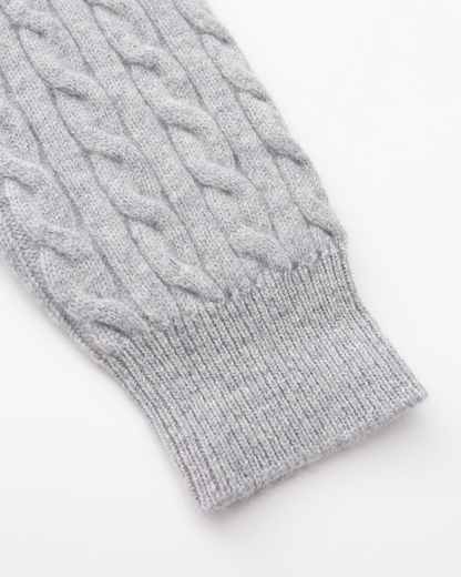 Polo de Cashmere 100% Tejido con Media Cremallera