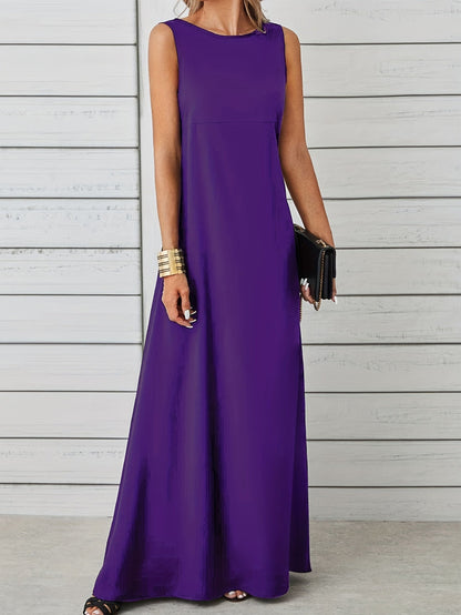 LinaElegance Women's Sleeveless Maxi Dress for Any Occasion