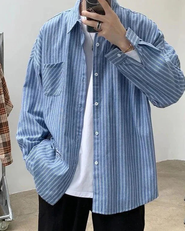 Camisa de Rayas Oversize