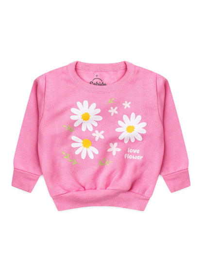 Conjunto Infantil Menina Moletom Peluciado Blusão Margarida
