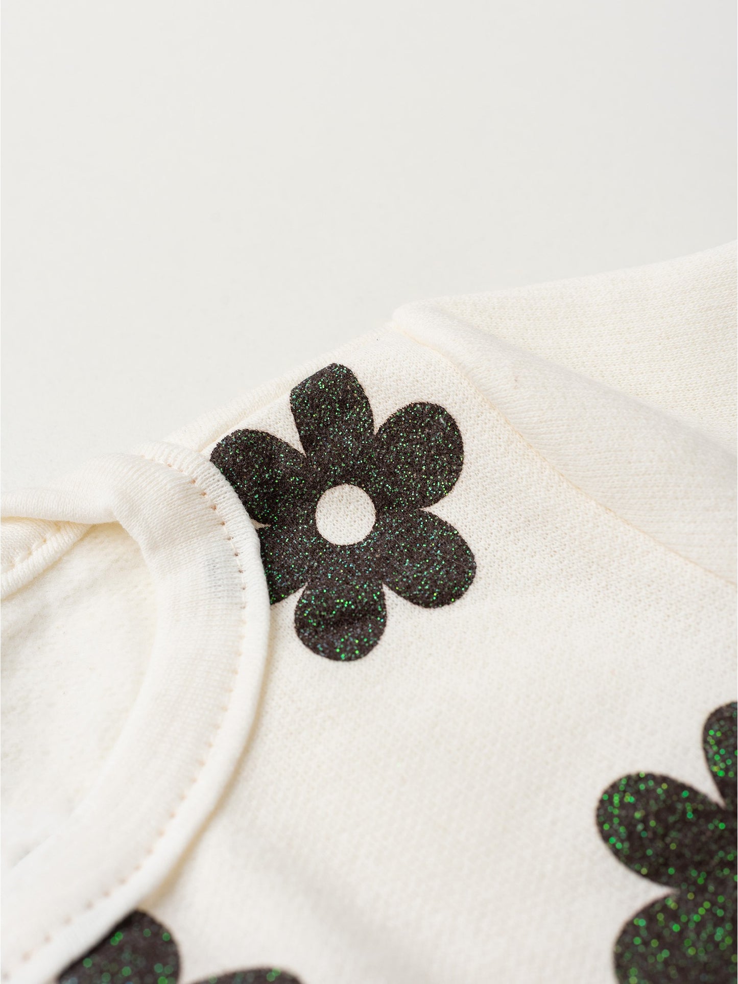 Conjunto Infantil Menina Moletom Peluciado Flores