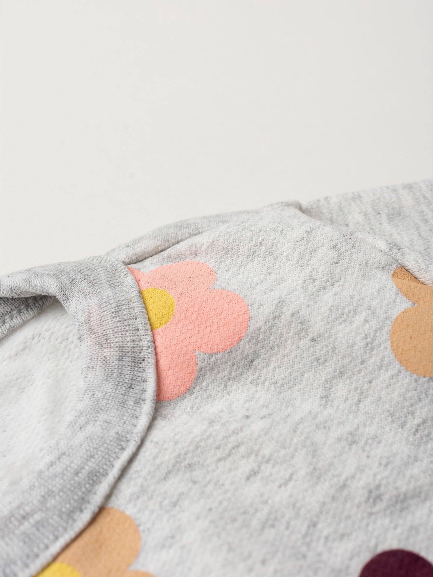 Conjunto Infantil Menina Moletom Peluciado Flores Coloridas