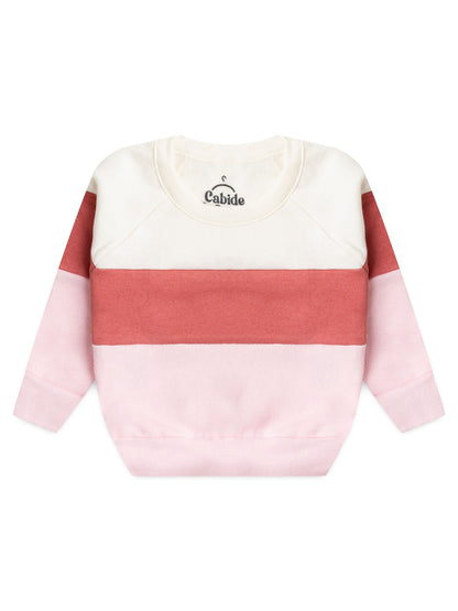 Conjunto Infantil Menina Moletom Peluciado Recortes Blush