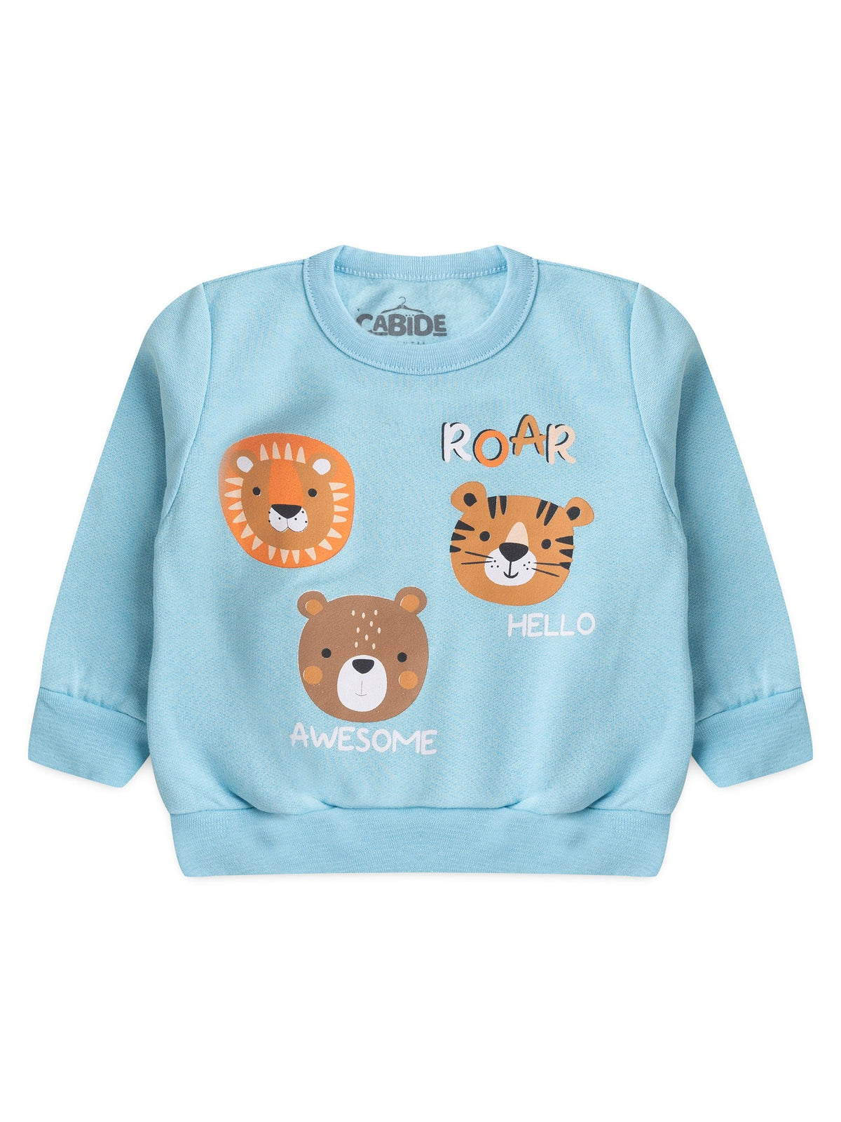 Conjunto Infantil Menino Moletom Peluciado Felinos