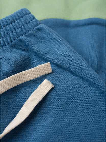 Conjunto Infantil Menino Moletom Peluciado Tricolor Azul