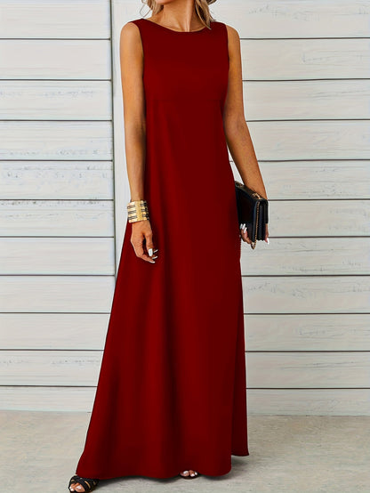 LinaElegance Women's Sleeveless Maxi Dress for Any Occasion