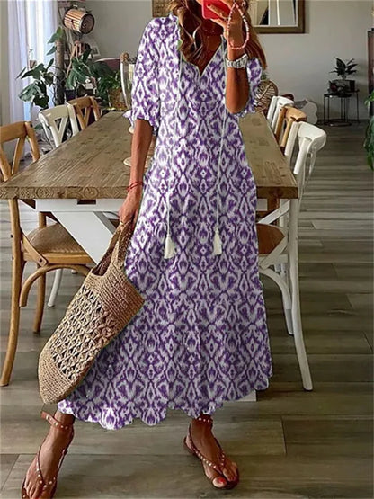 BellaSole Elegant Maxi Summer Dress – Light, Airy Fabric