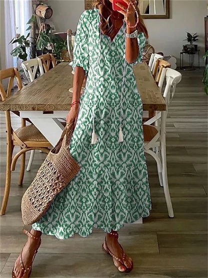 BellaSole Elegant Maxi Summer Dress – Light, Airy Fabric