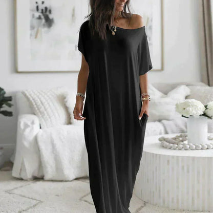 AnneLyra Chic Women's Maxi Dress – Soft Fabric, Multifunctional Elegance