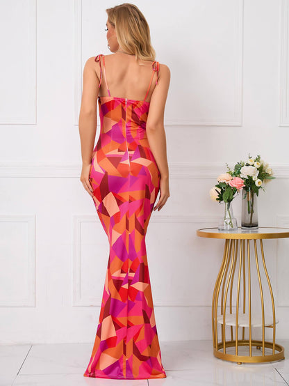 PetalChic Women's Sleeveless Floral Maxi Dress