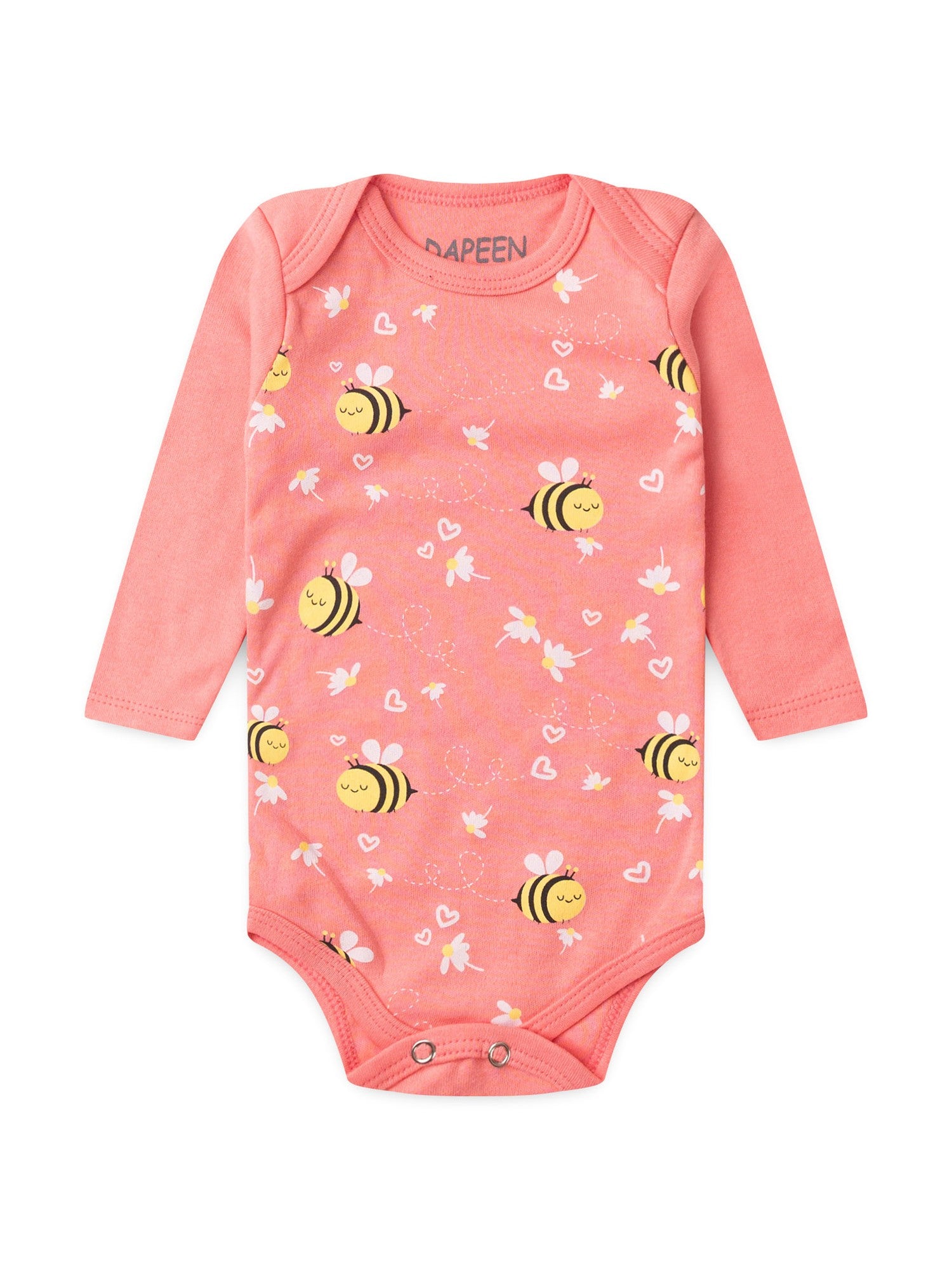 Kit Body Bebê Menina Suedine Abelha