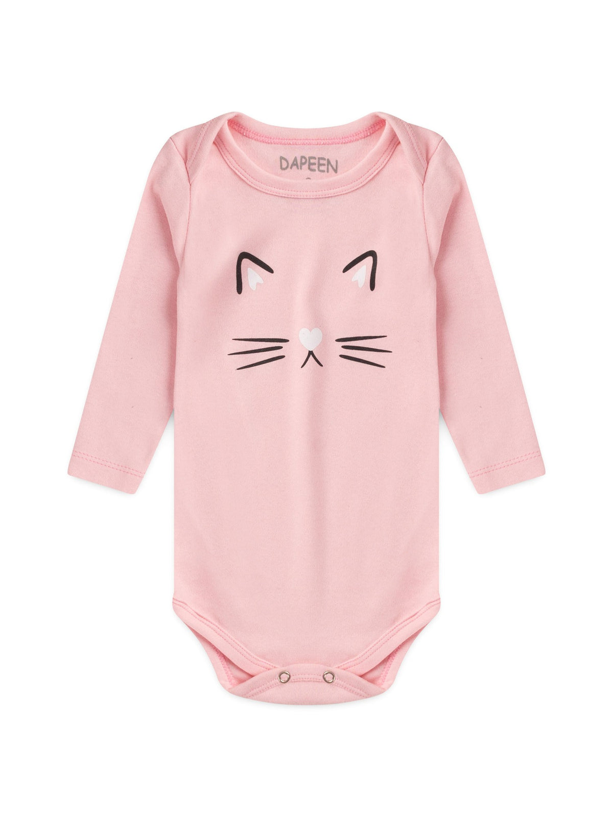 Kit Body Bebê Menina Suedine Cat