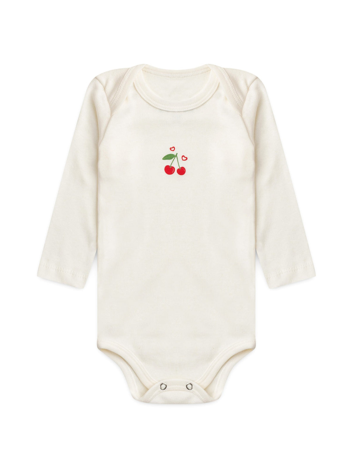 Kit Body Bebê Menina Suedine Cereja