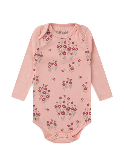 Kit Body Bebê Menina Suedine Flowers