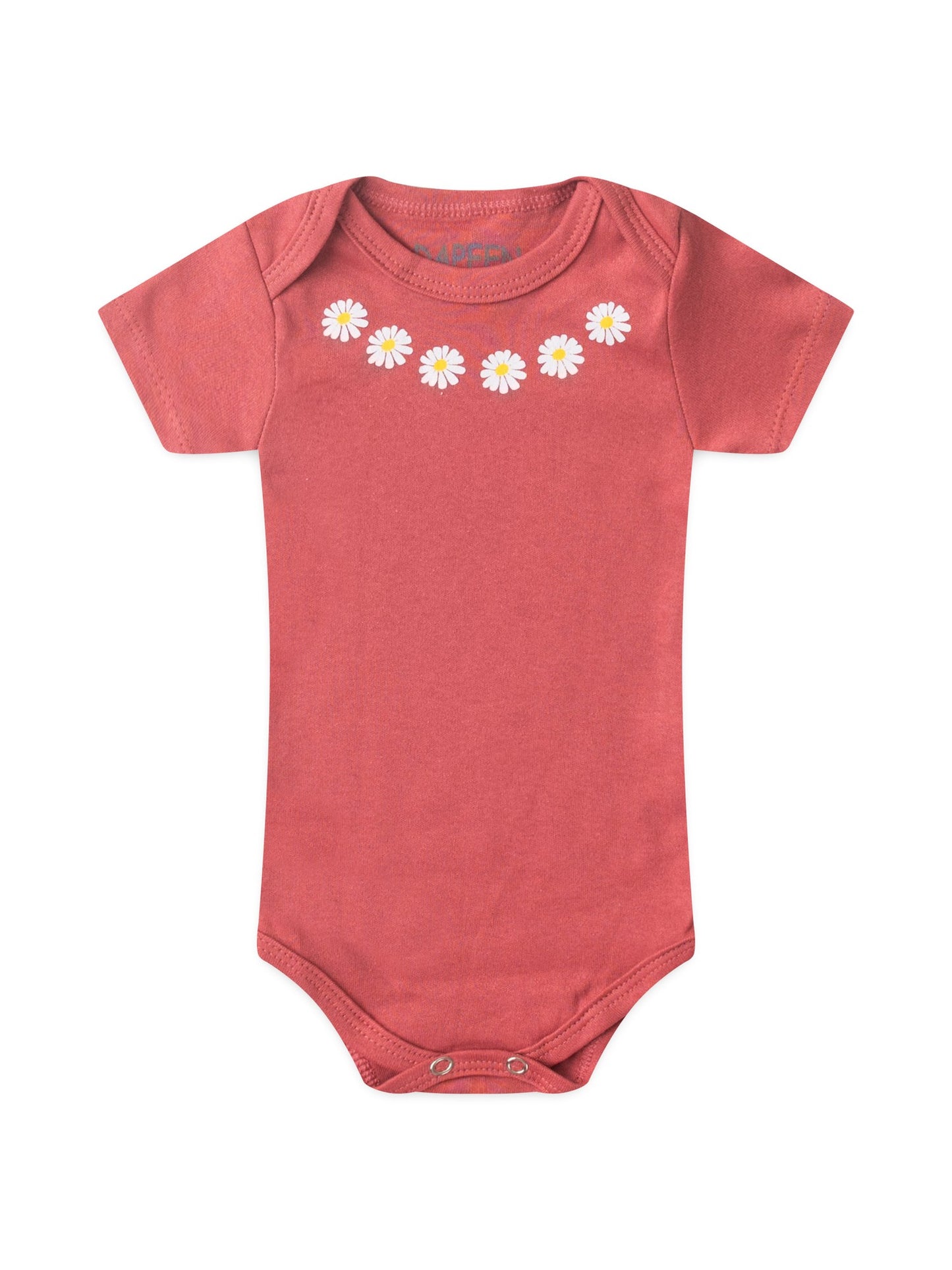 Kit Body Bebê Menina Suedine Joaninhas e Flores