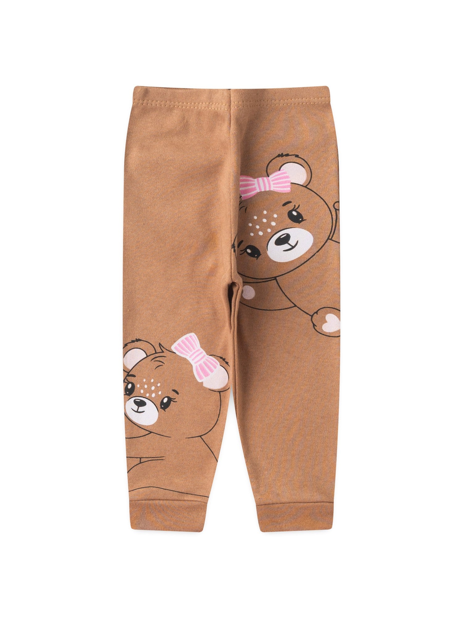 Kit Body Bebê Menina Suedine Ursinha Rosa