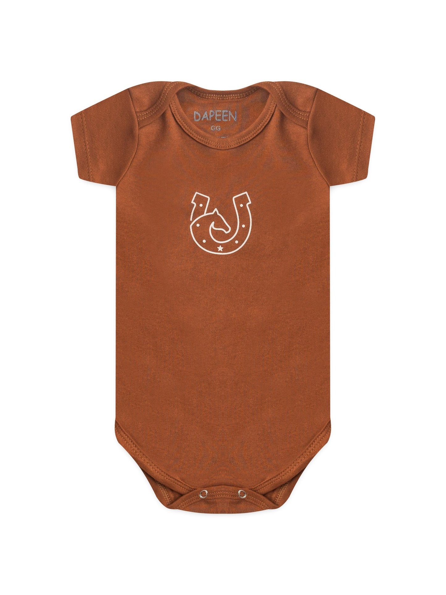 Kit Body Bebê Menino Suedine Cavalos