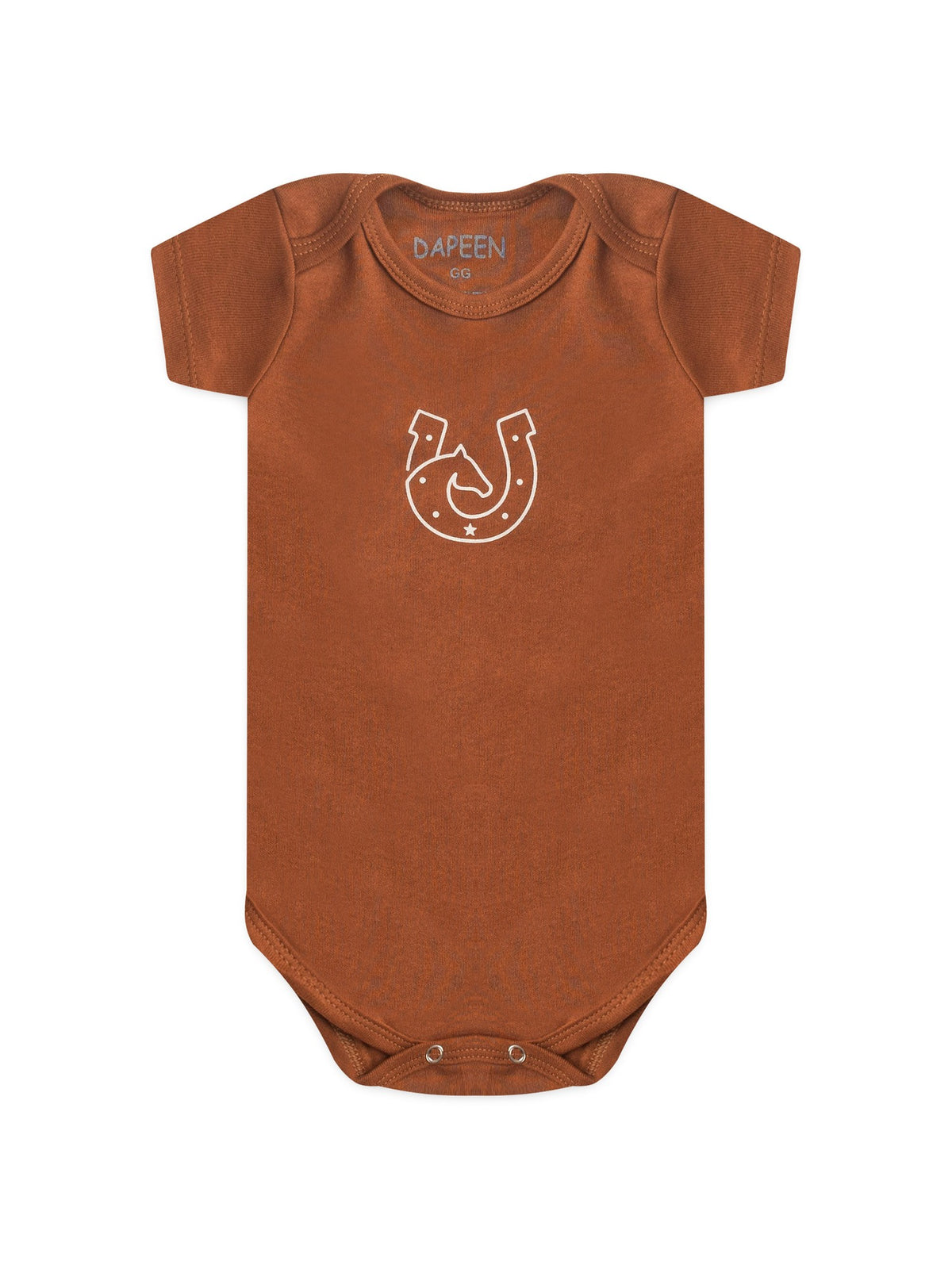 Kit Body Bebê Menino Suedine Cavalos