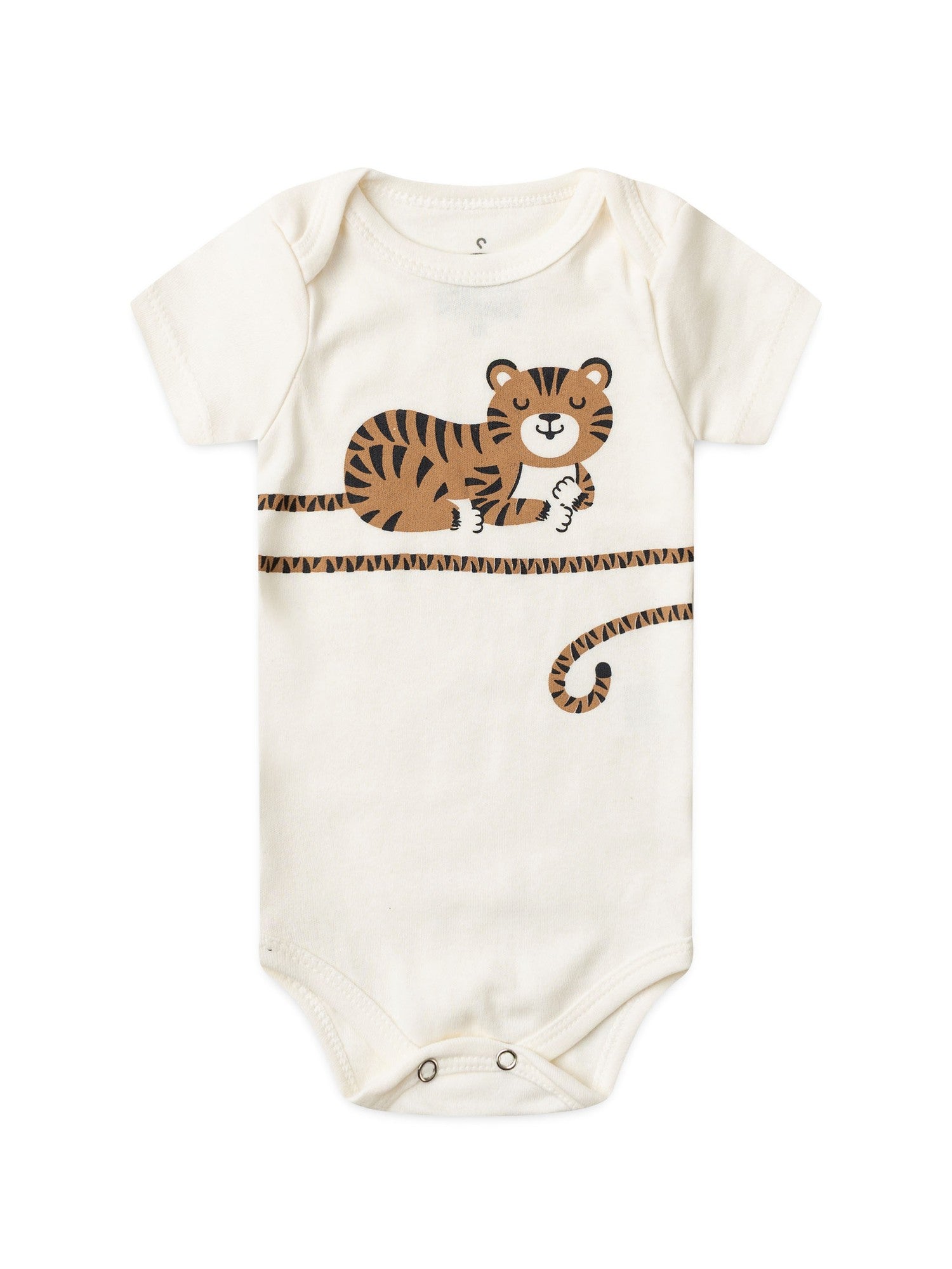 Kit Body Bebê Unissex Suedine Baby Tiger