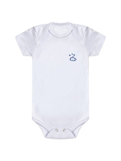 Kit Body Bebê Unissex Suedine Nuvem