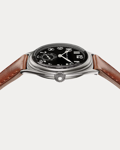 Reloj Esfera vintage de 40 mm en plata opalina de 67 mm