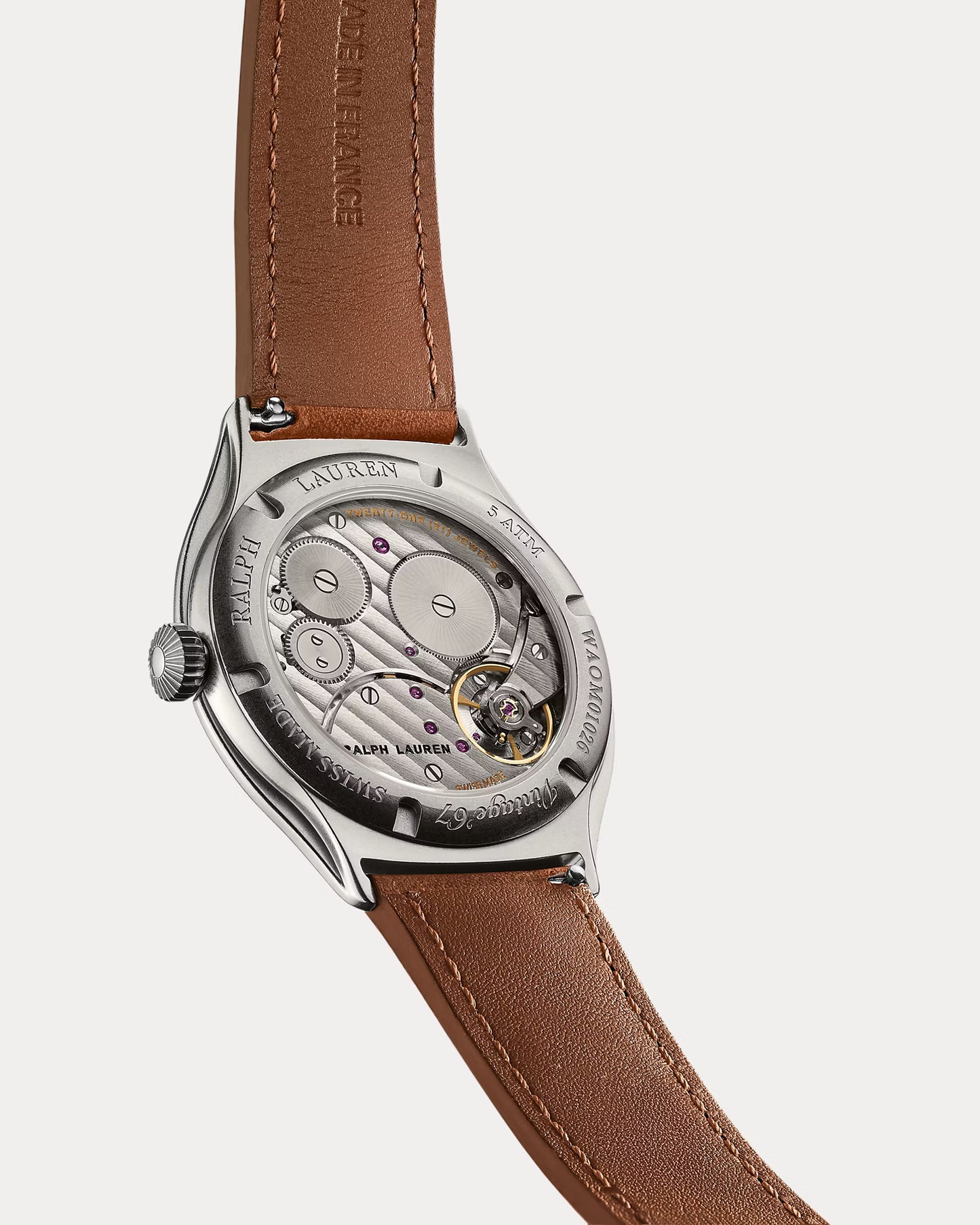 Reloj Esfera vintage de 40 mm en plata opalina de 67 mm